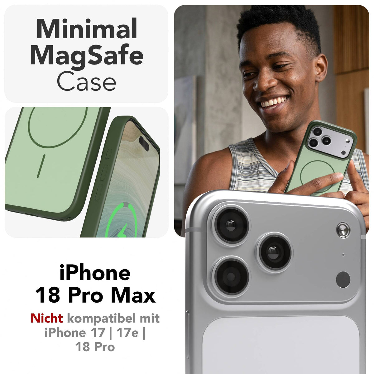 iPhone 18 Pro Max Outdoor Hülle mit thin MagSafe