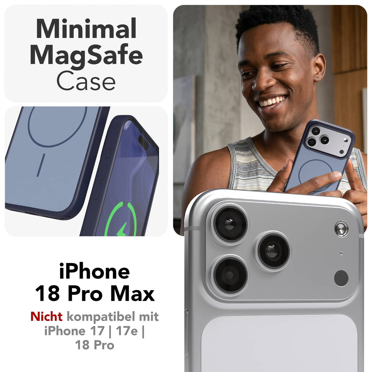iPhone 18 Pro Max Outdoor Hülle mit thin MagSafe