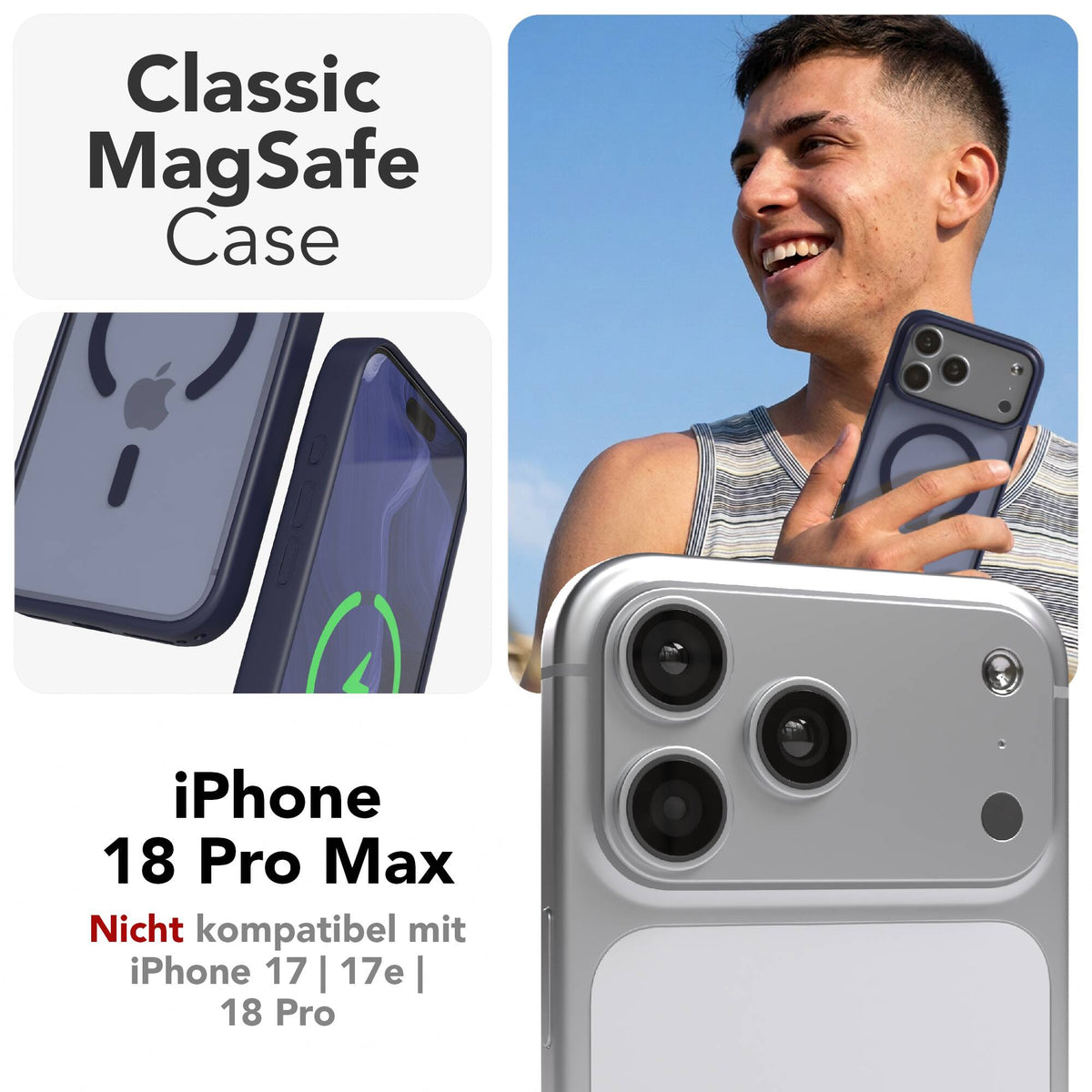 iPhone 18 Pro Max Outdoor Hülle mit MagSafe
