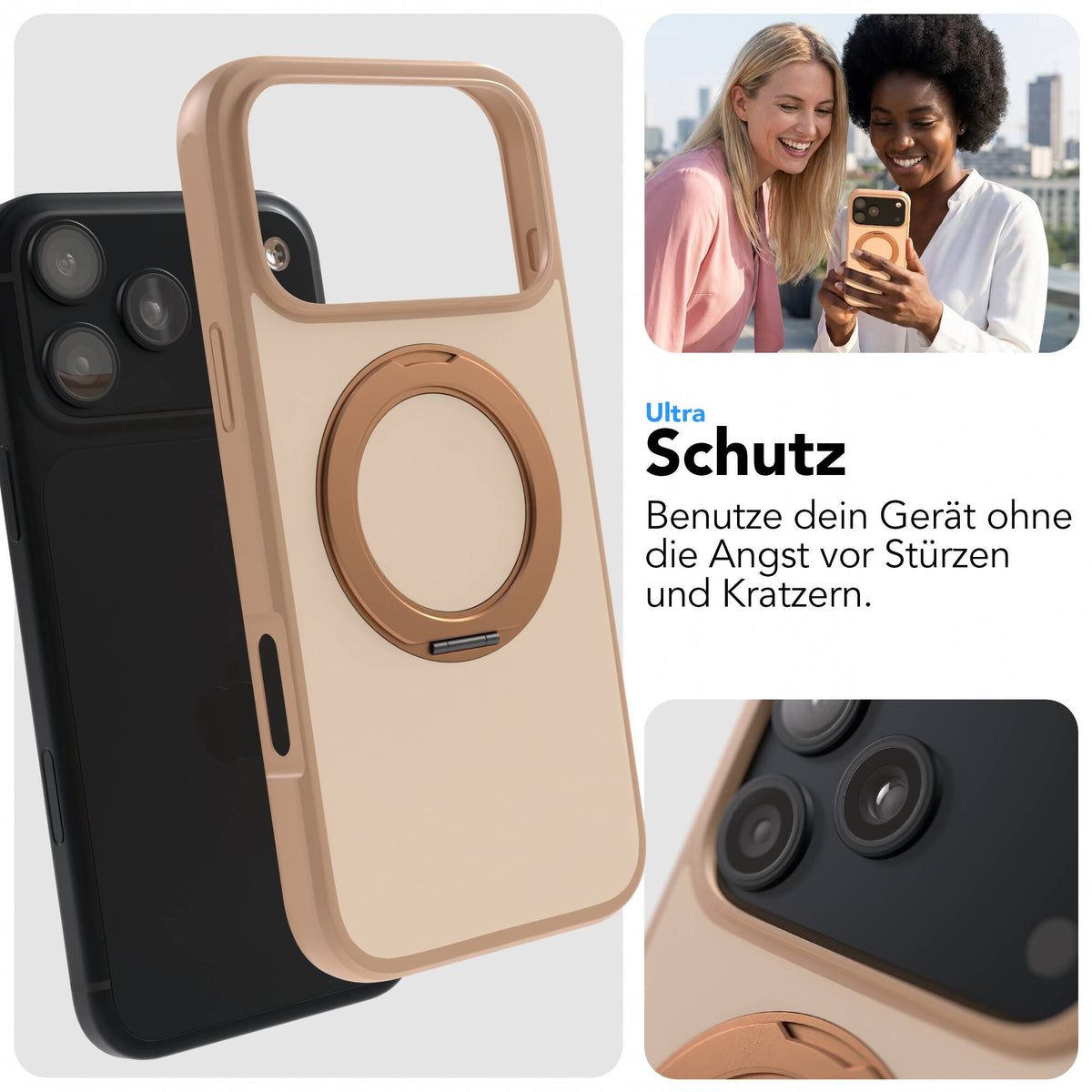 iPhone 18 Pro Max Outdoor Hülle + drehbarer Ring mit MagSafe