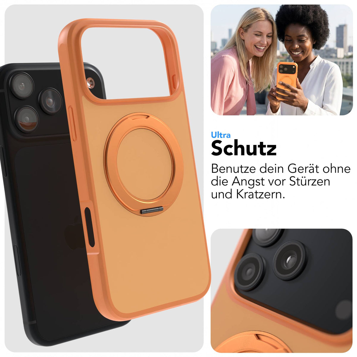 iPhone 18 Pro Max Outdoor Hülle + drehbarer Ring mit MagSafe