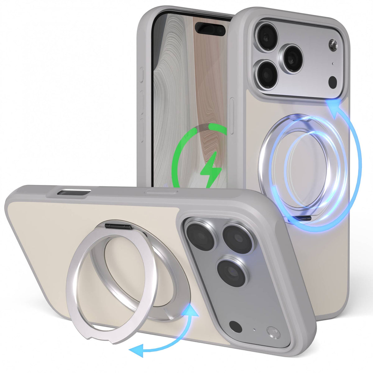 iPhone 18 Pro Max Outdoor Hülle + drehbarer Ring mit MagSafe