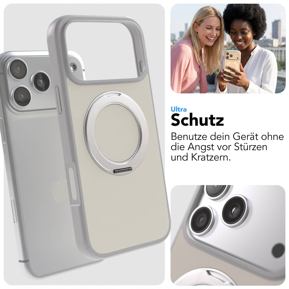 iPhone 18 Pro Max Outdoor Hülle + drehbarer Ring mit MagSafe