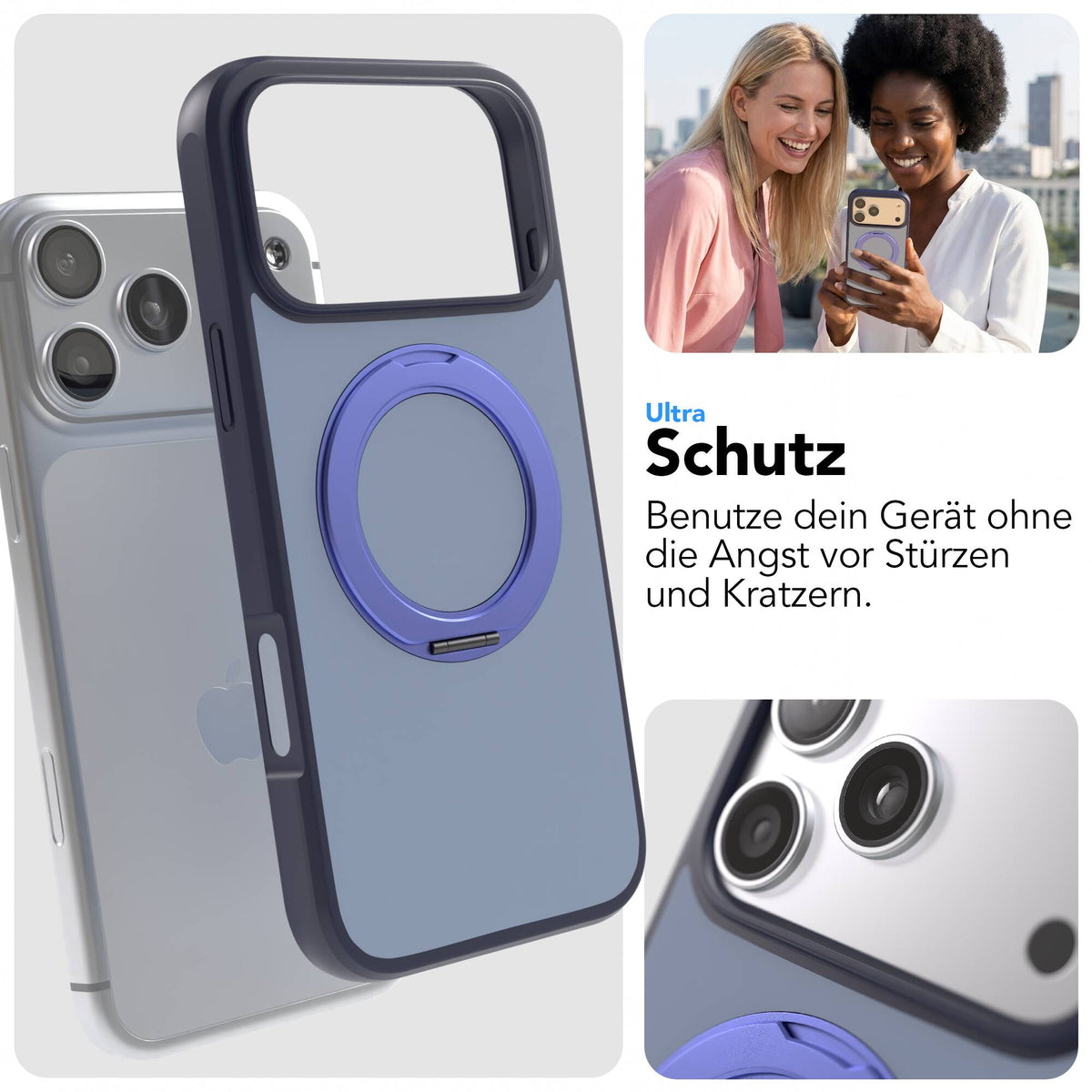 iPhone 18 Pro Max Outdoor Hülle + drehbarer Ring mit MagSafe