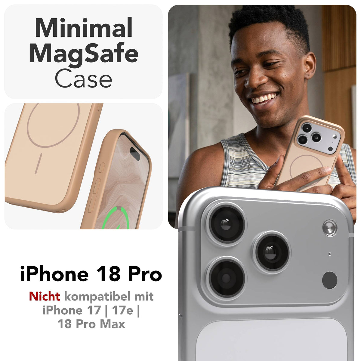 iPhone 18 Pro Outdoor Hülle mit thin MagSafe