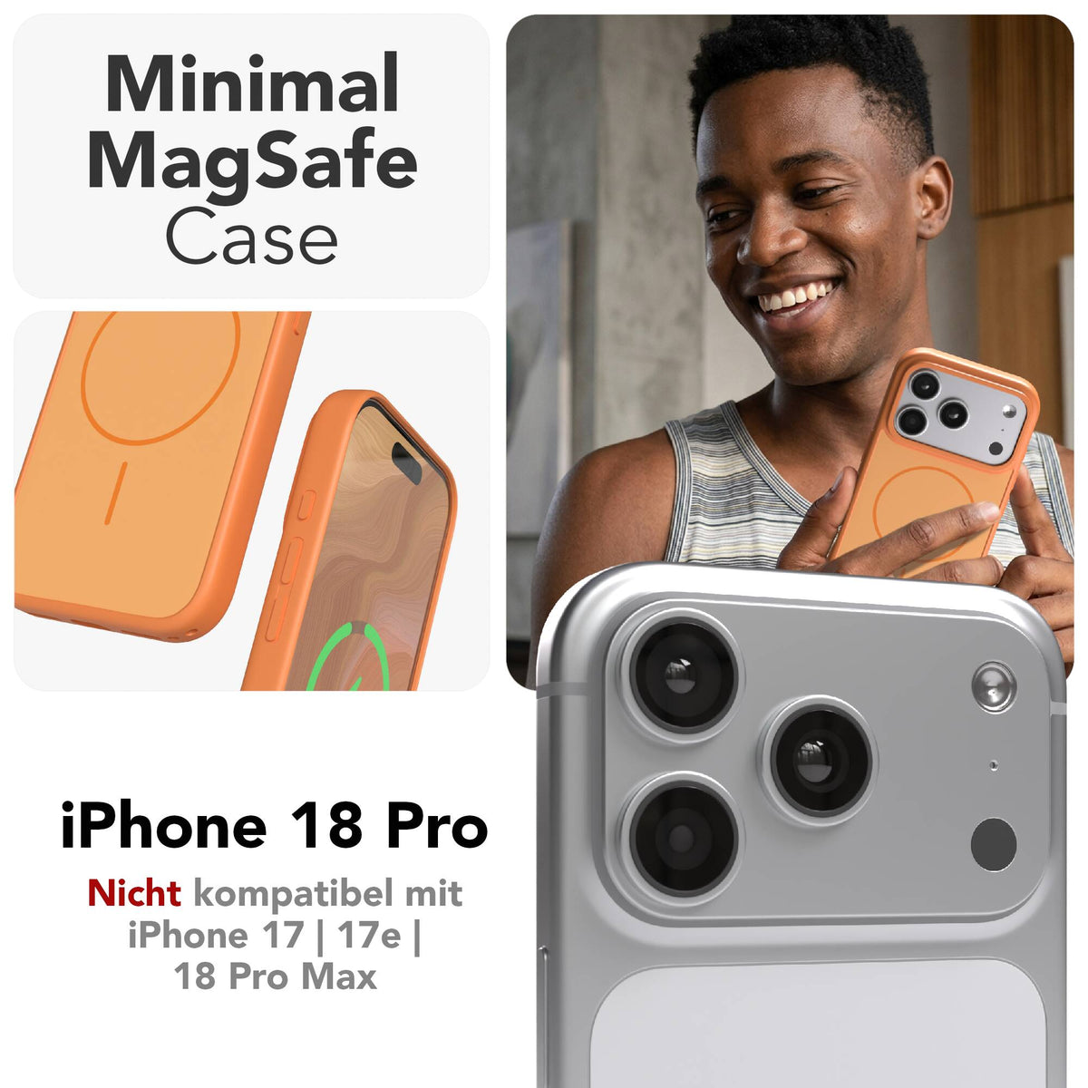 iPhone 18 Pro Outdoor Hülle mit thin MagSafe