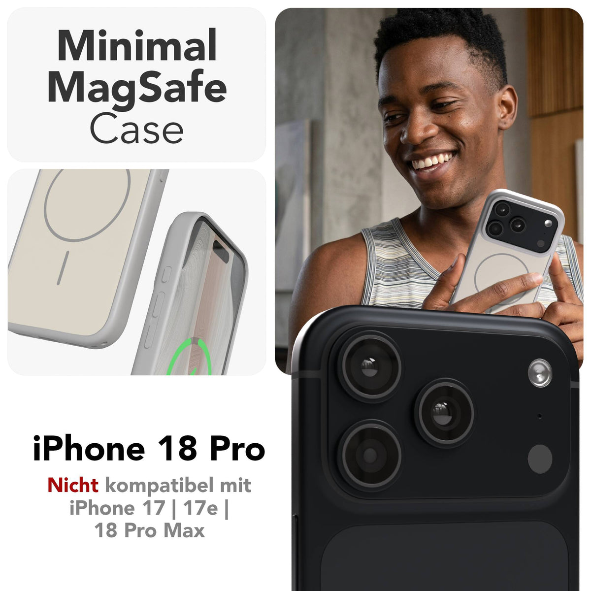 iPhone 18 Pro Outdoor Hülle mit thin MagSafe