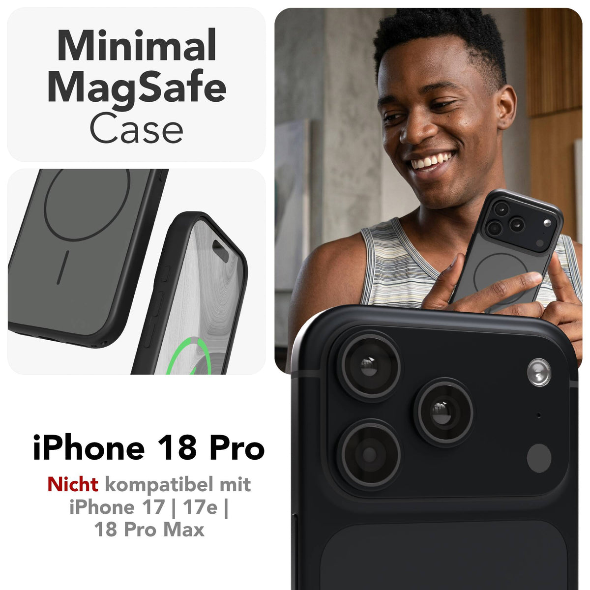 iPhone 18 Pro Outdoor Hülle mit thin MagSafe
