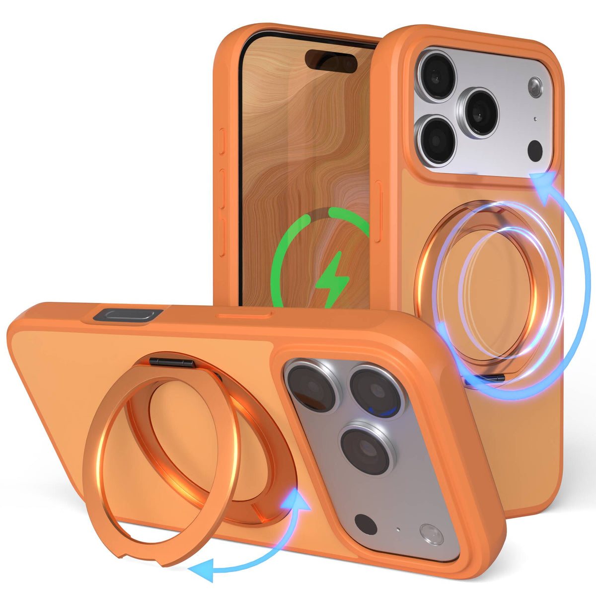 iPhone 18 Pro Outdoor Hülle + drehbarer Ring mit MagSafe