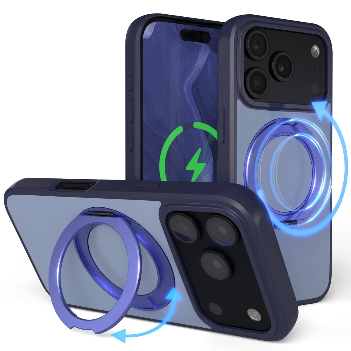 iPhone 18 Pro Outdoor Hülle + drehbarer Ring mit MagSafe