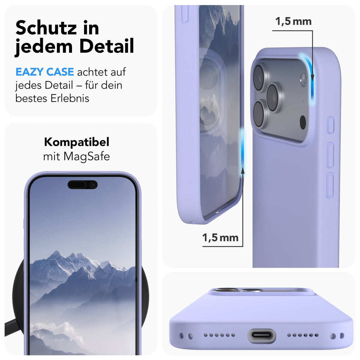 iPhone 18 Pro Max premium Silikonhülle mit MagSafe