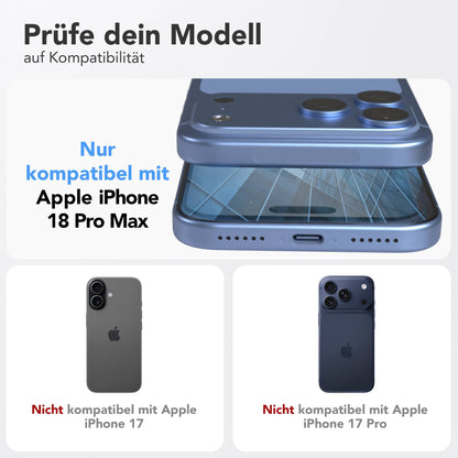 iPhone 18 Pro Max 2er Set Glasfolie + Installationsrahmen