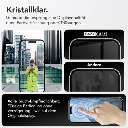 iPhone 18 Pro 2er Set Glasfolie + Installationsrahmen