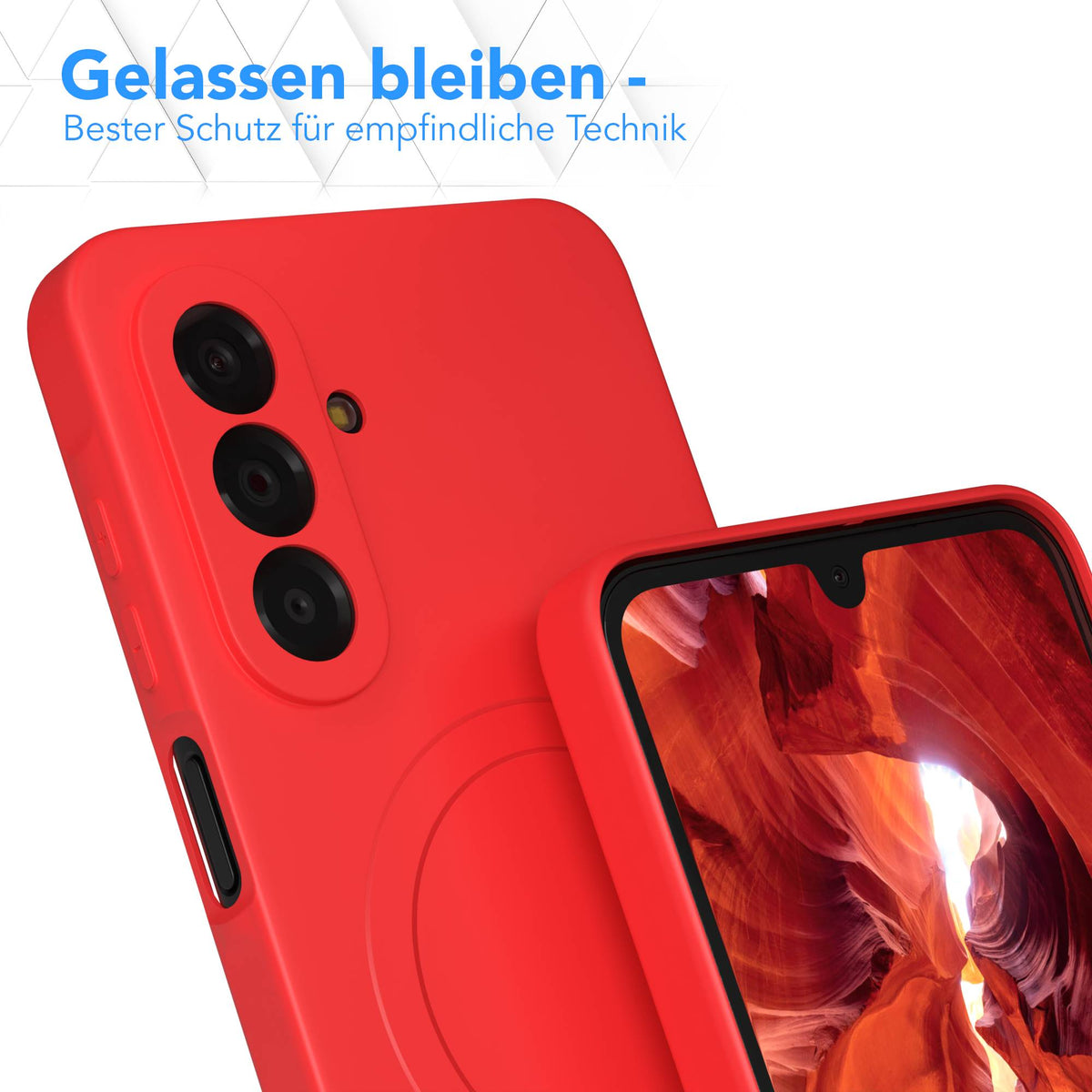 Galaxy A18 Silikonhülle mit MagSafe