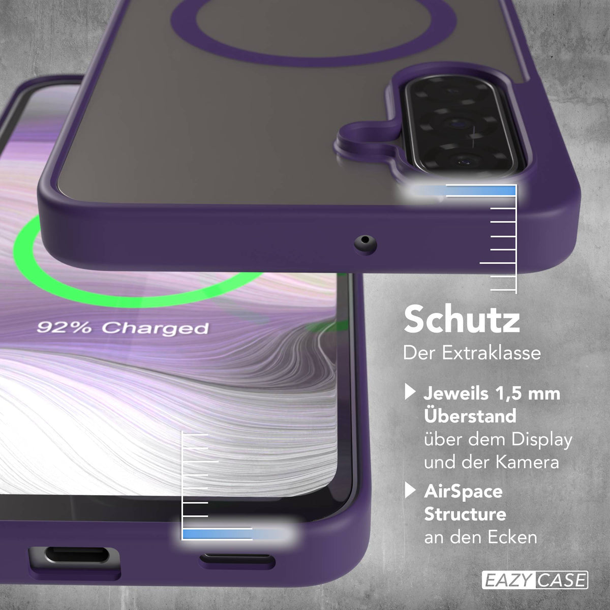 Galaxy A18 transparente Hülle mit MagSafe