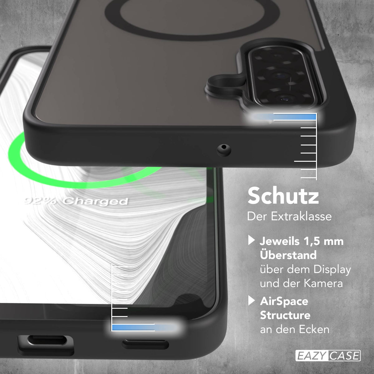 Galaxy A18 transparente Hülle mit MagSafe