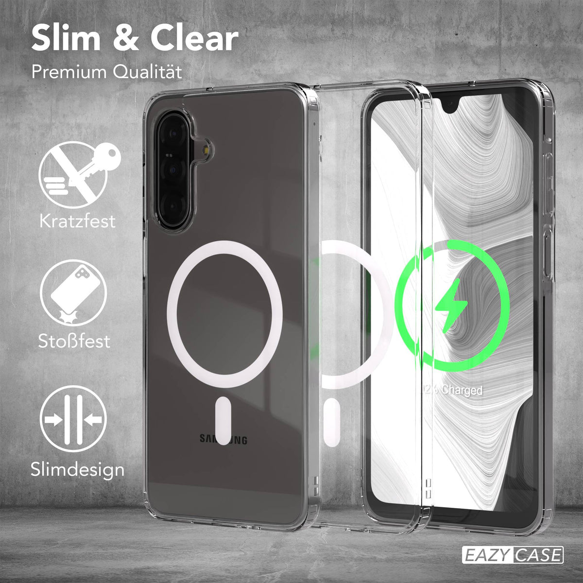 Galaxy A18 transparente Hülle mit MagSafe
