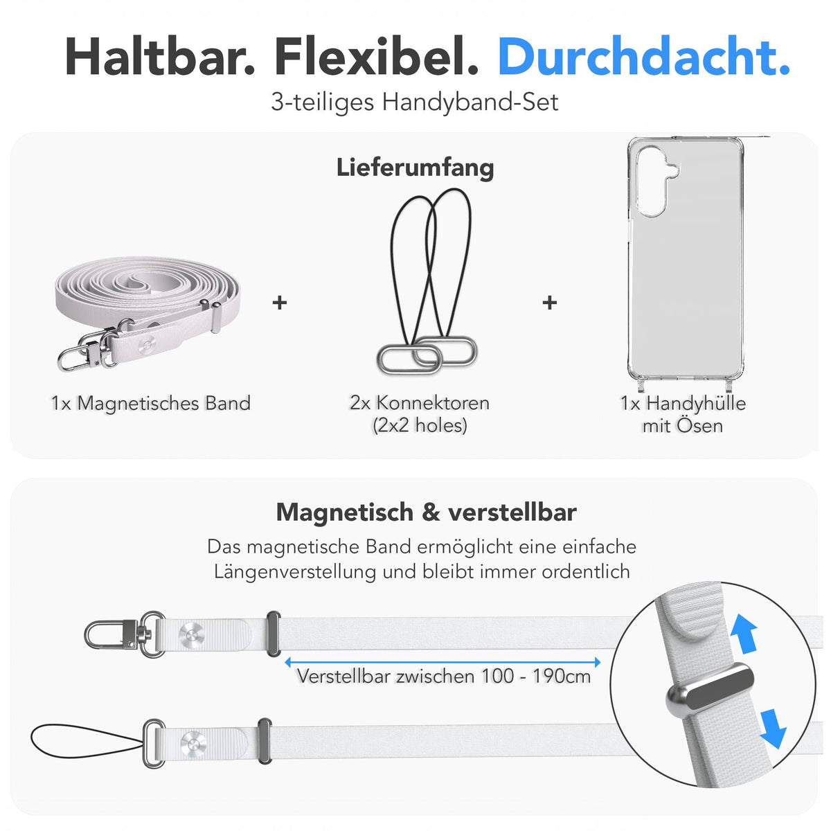 Galaxy A18 Hülle + magnetisches Band