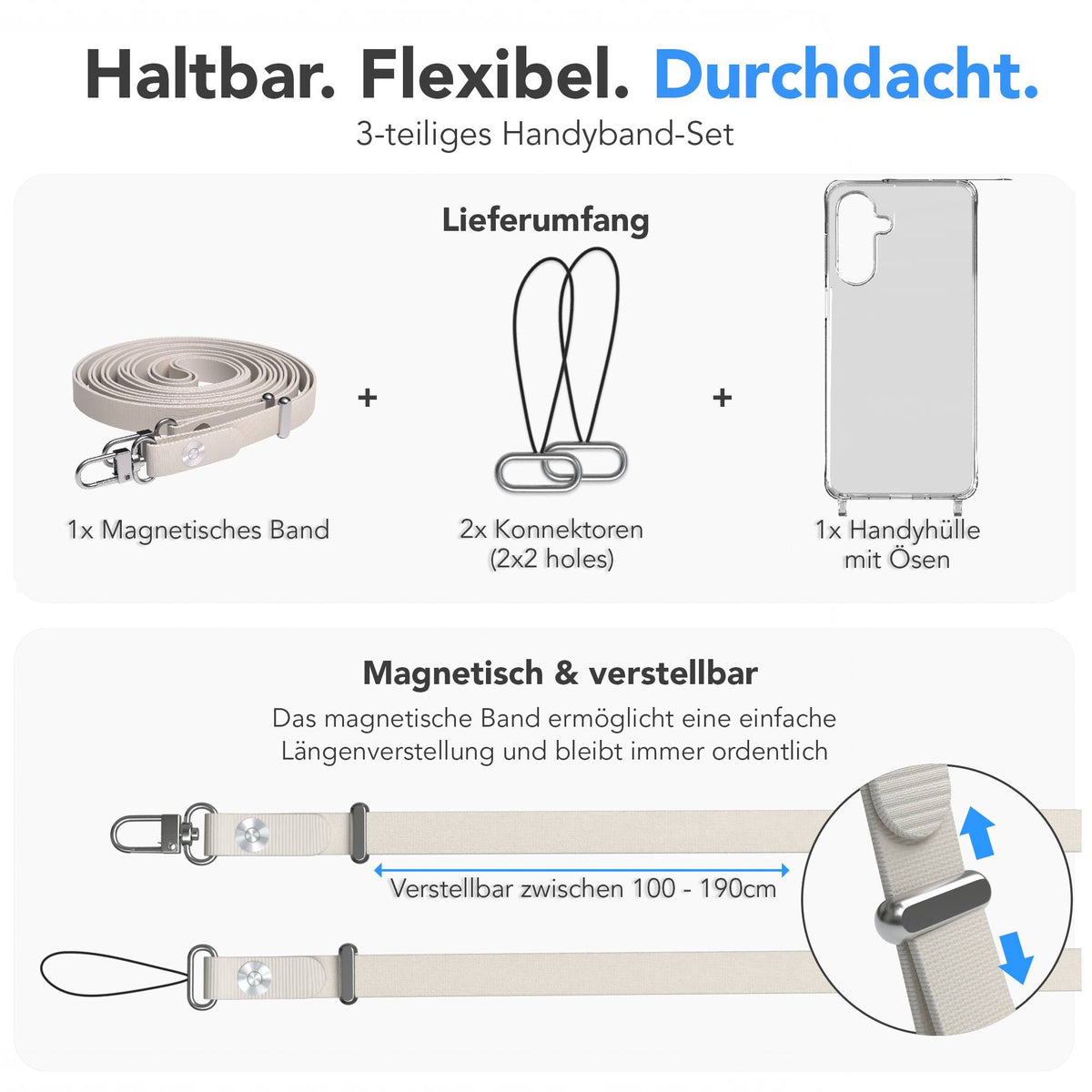 Galaxy A18 Hülle + magnetisches Band