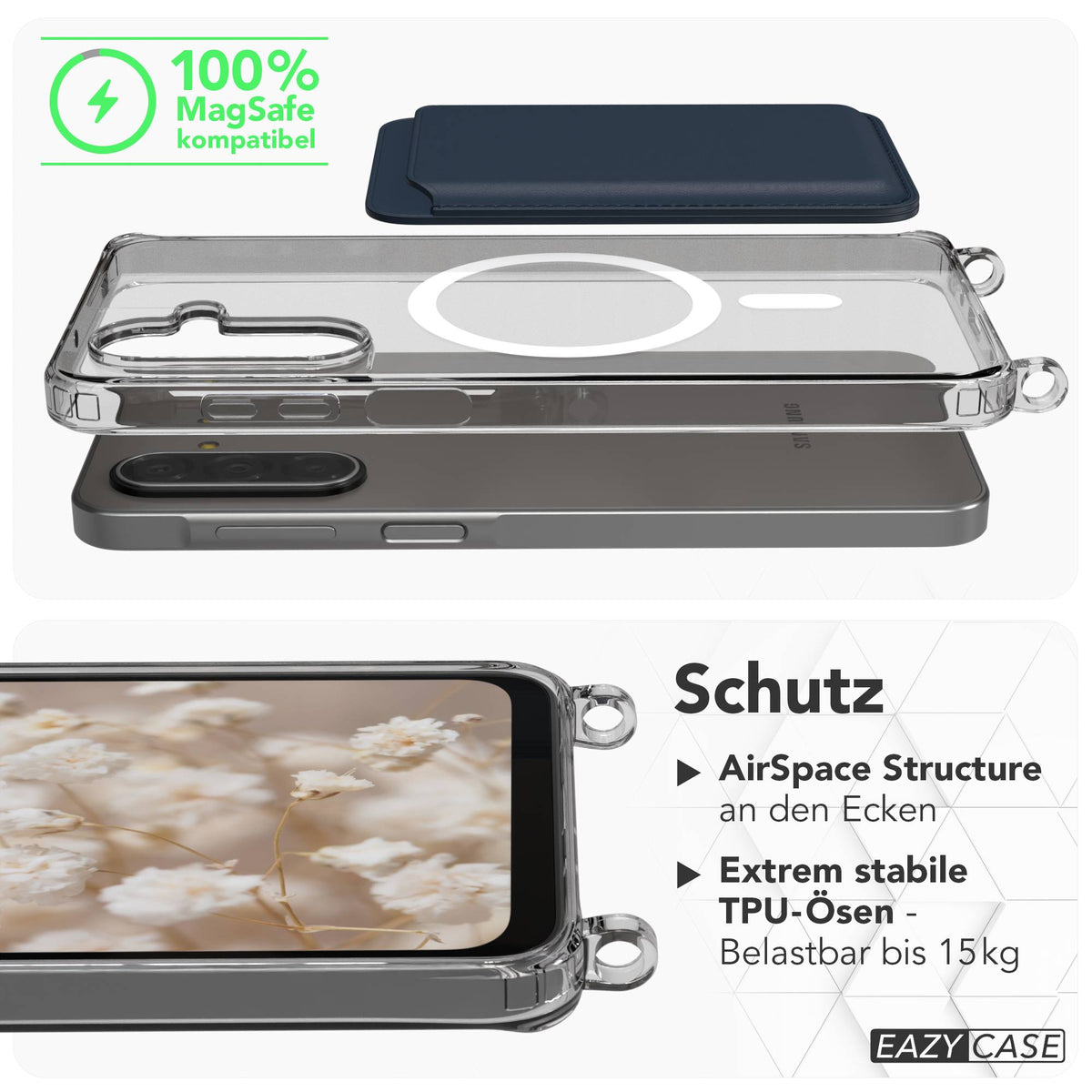 Galaxy A18 Hülle + magnetisches Band