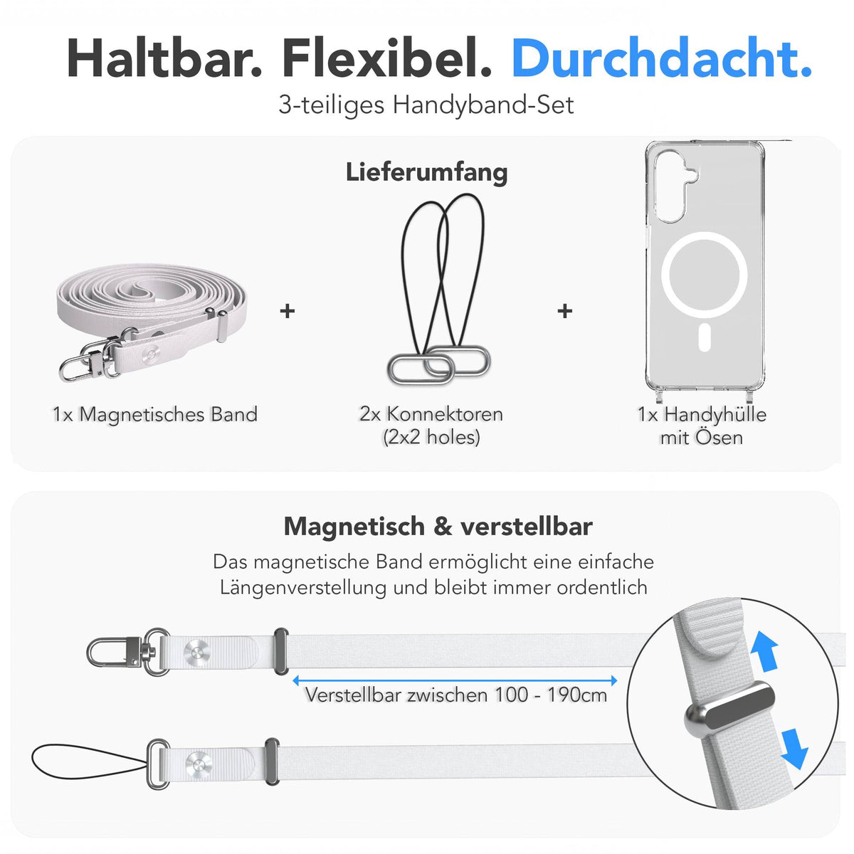Galaxy A18 Hülle + magnetisches Band