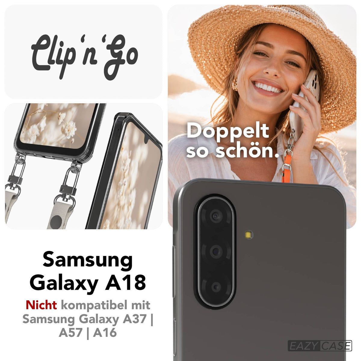 Galaxy A18 Hülle + magnetisches Band