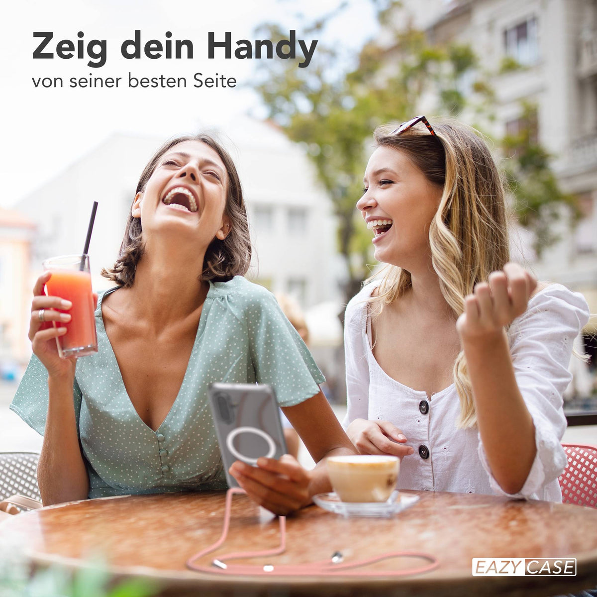 Galaxy A18 transparente Hülle + Kordel mit MagSafe