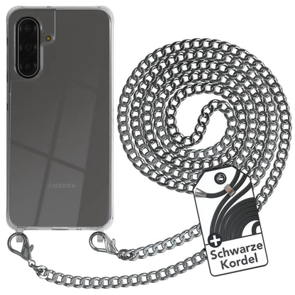 Galaxy A18 Hülle mit Metallkette + Schwarze Kordel