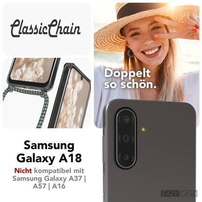 Galaxy A18 transparente Hülle + Kordel