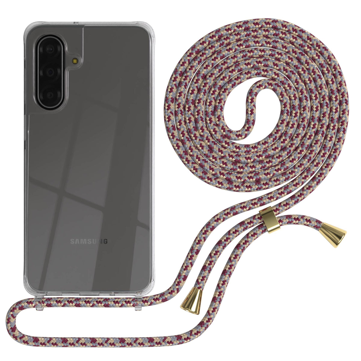 Galaxy A18 transparente Hülle + Kordel