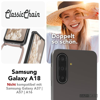 Galaxy A18 transparente Hülle + Kordel