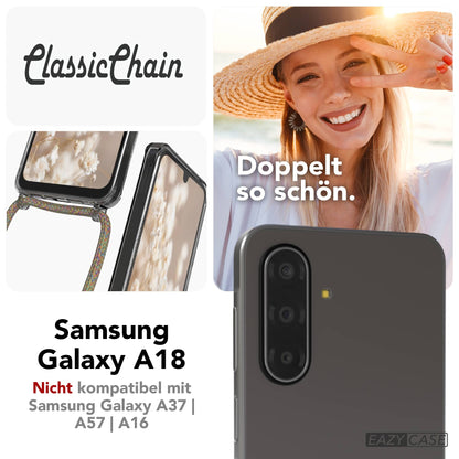 Galaxy A18 transparente Hülle + Kordel