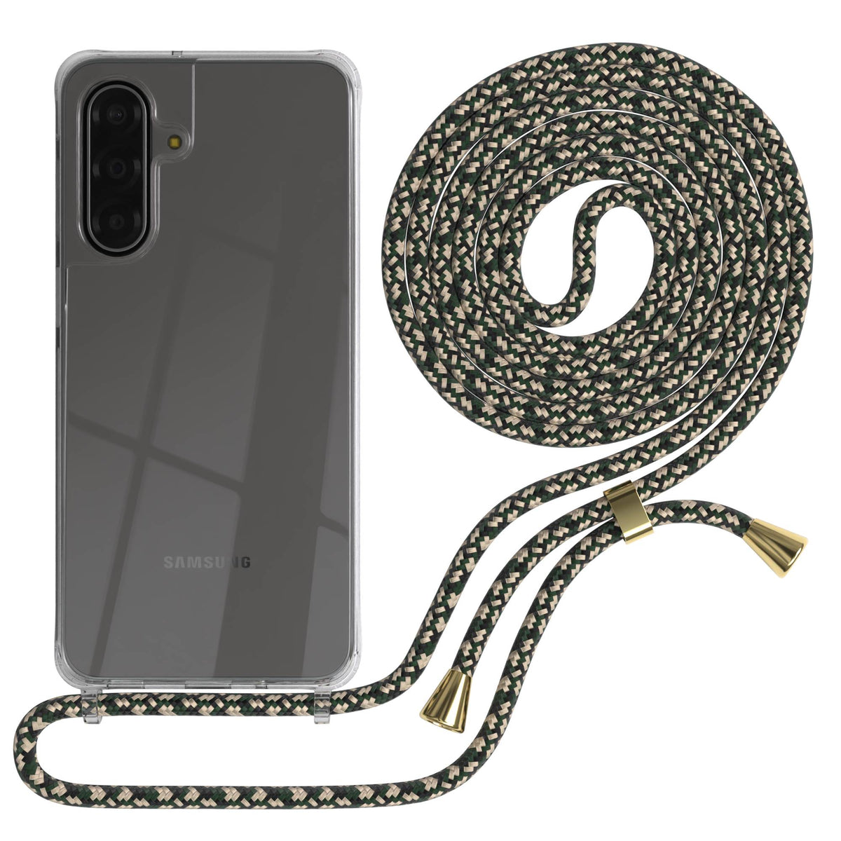 Galaxy A18 transparente Hülle + Kordel