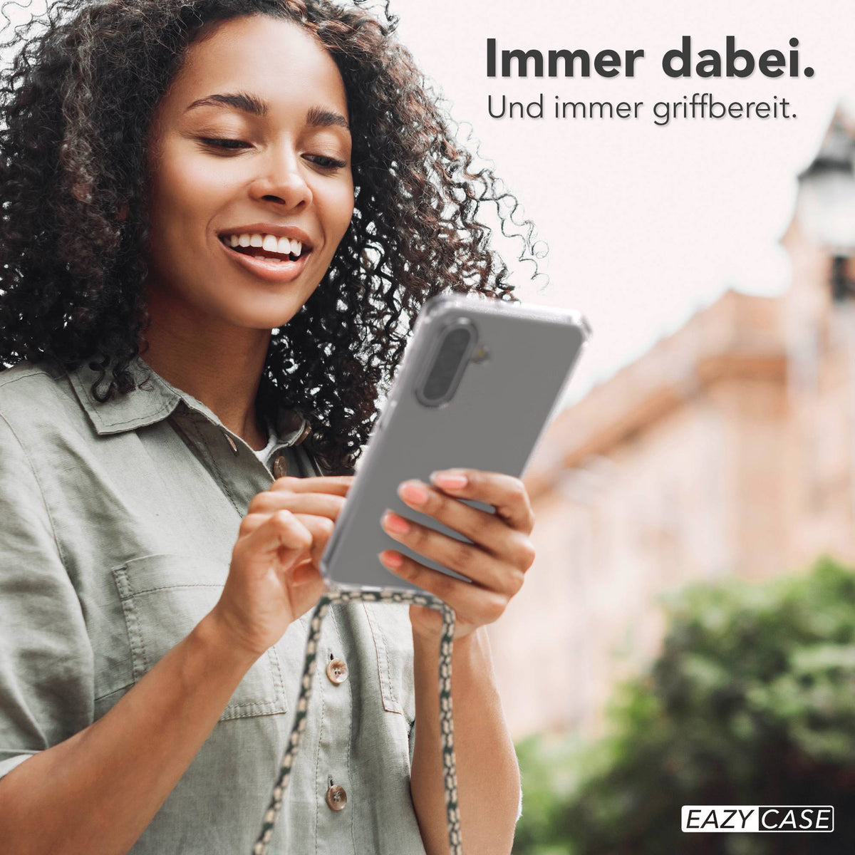 Galaxy A18 transparente Hülle + Kordel