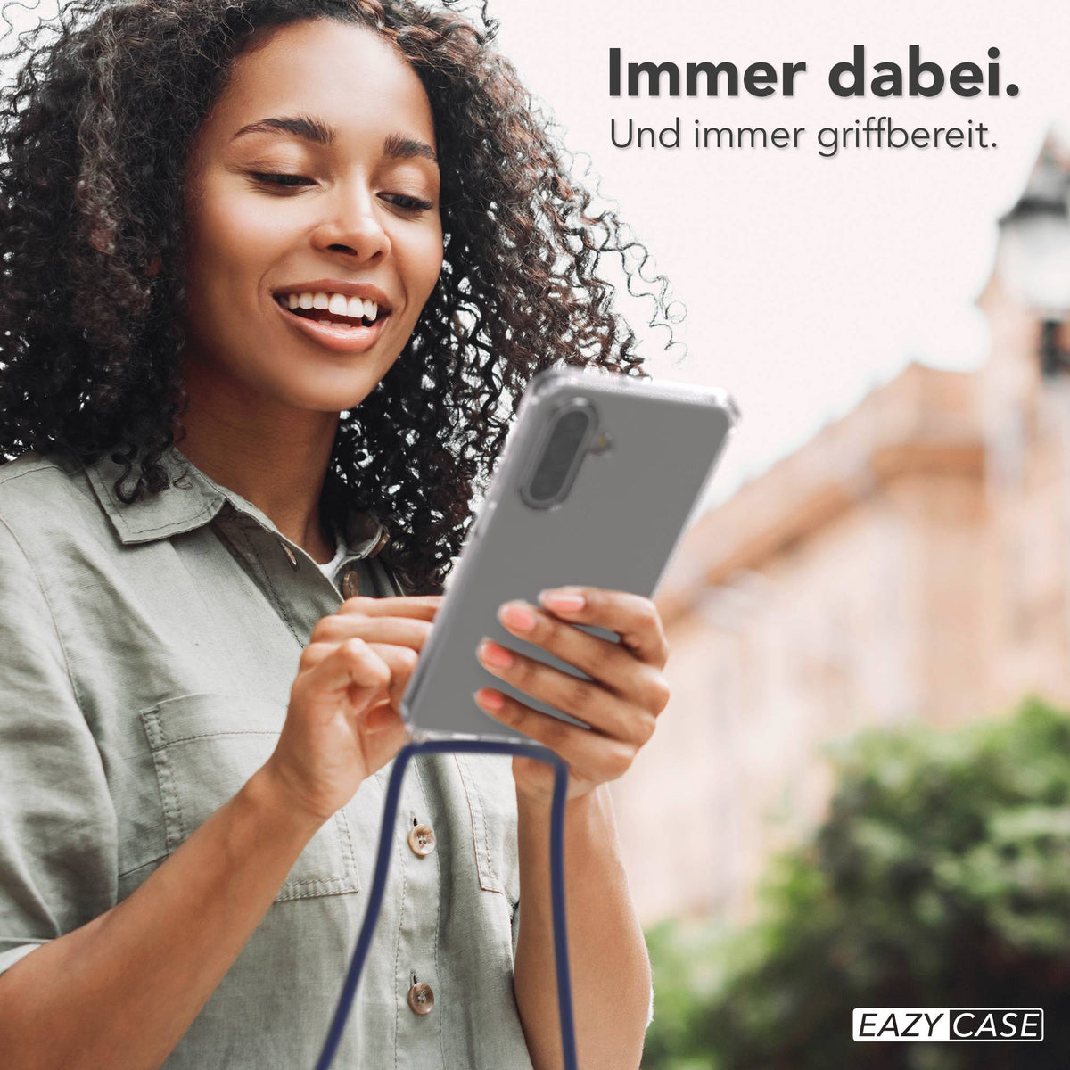 Galaxy A18 transparente Hülle + Kordel