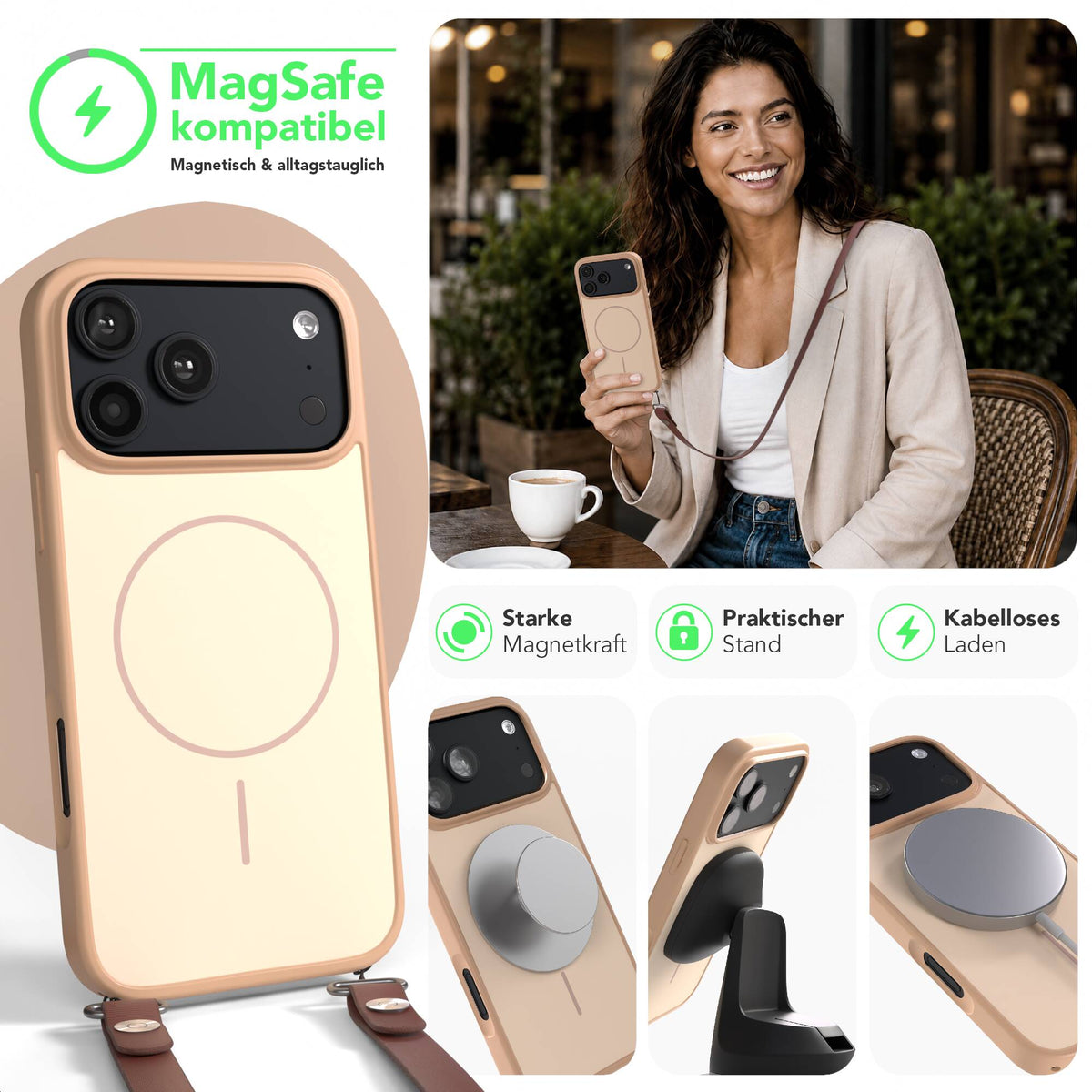 iPhone 18 Pro Max Outdoor Hülle mit thin MagSafe + magnetisches Band