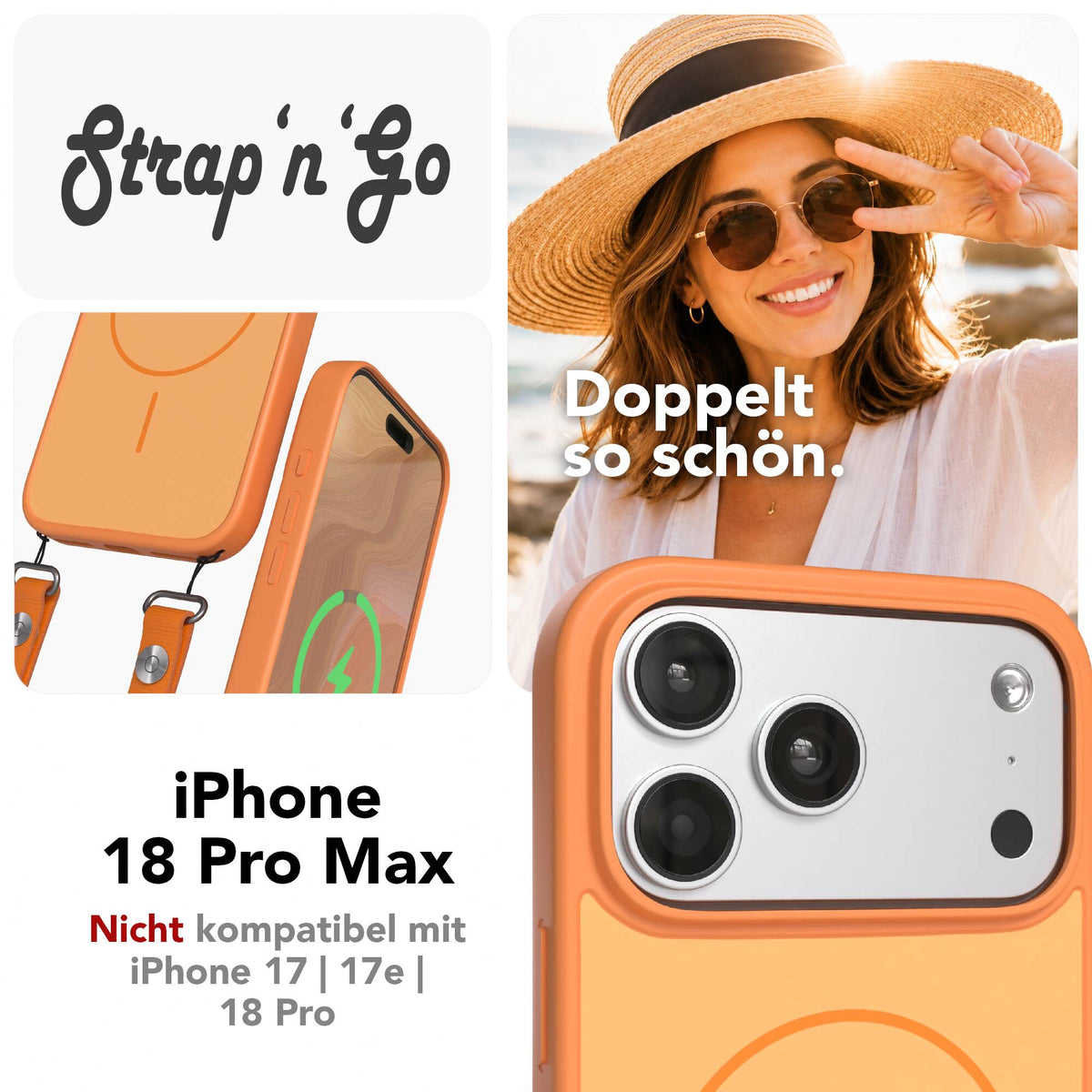 iPhone 18 Pro Max Outdoor Hülle mit thin MagSafe + magnetisches Band