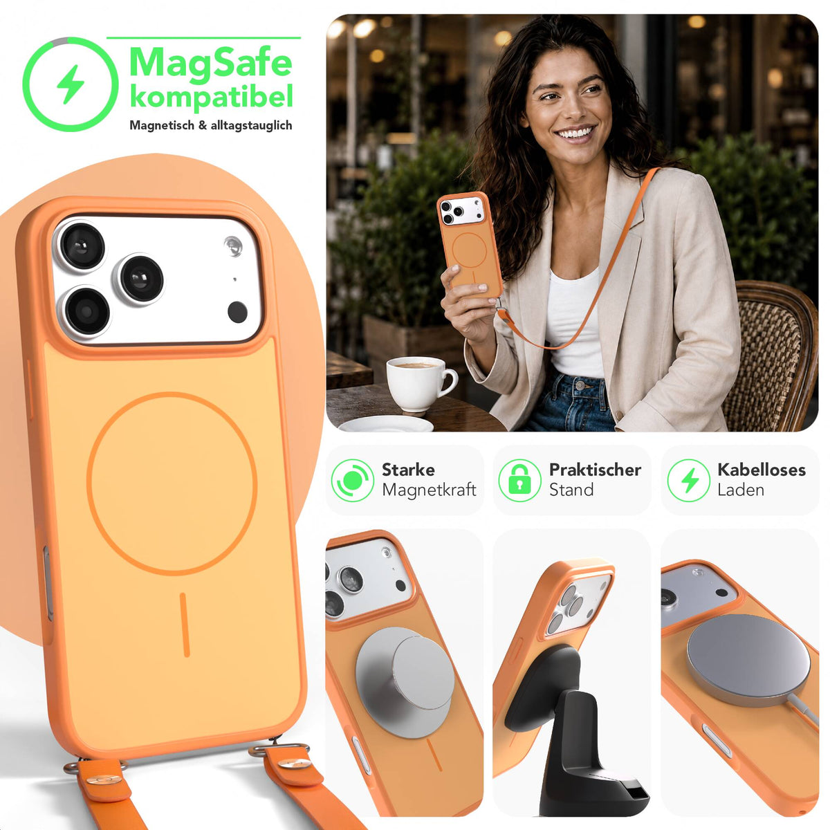 iPhone 18 Pro Max Outdoor Hülle mit thin MagSafe + magnetisches Band