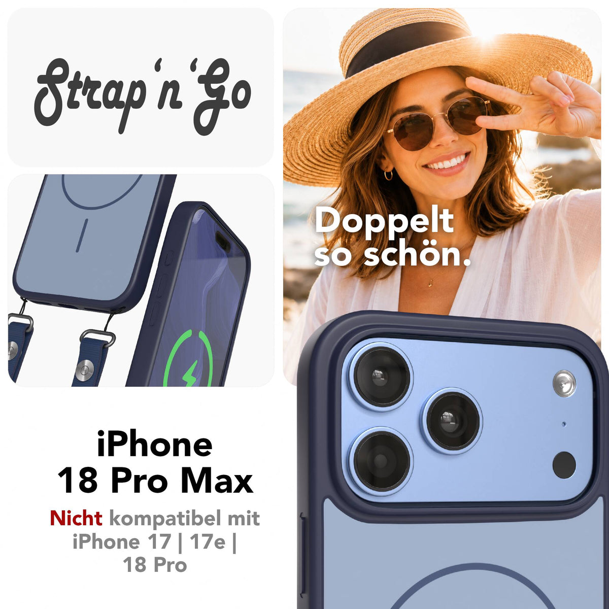 iPhone 18 Pro Max Outdoor Hülle mit thin MagSafe + magnetisches Band