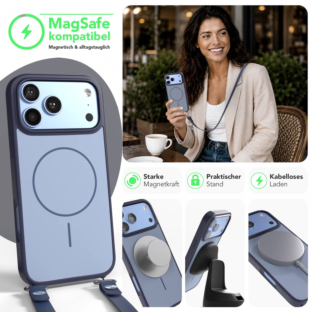 iPhone 18 Pro Max Outdoor Hülle mit thin MagSafe + magnetisches Band