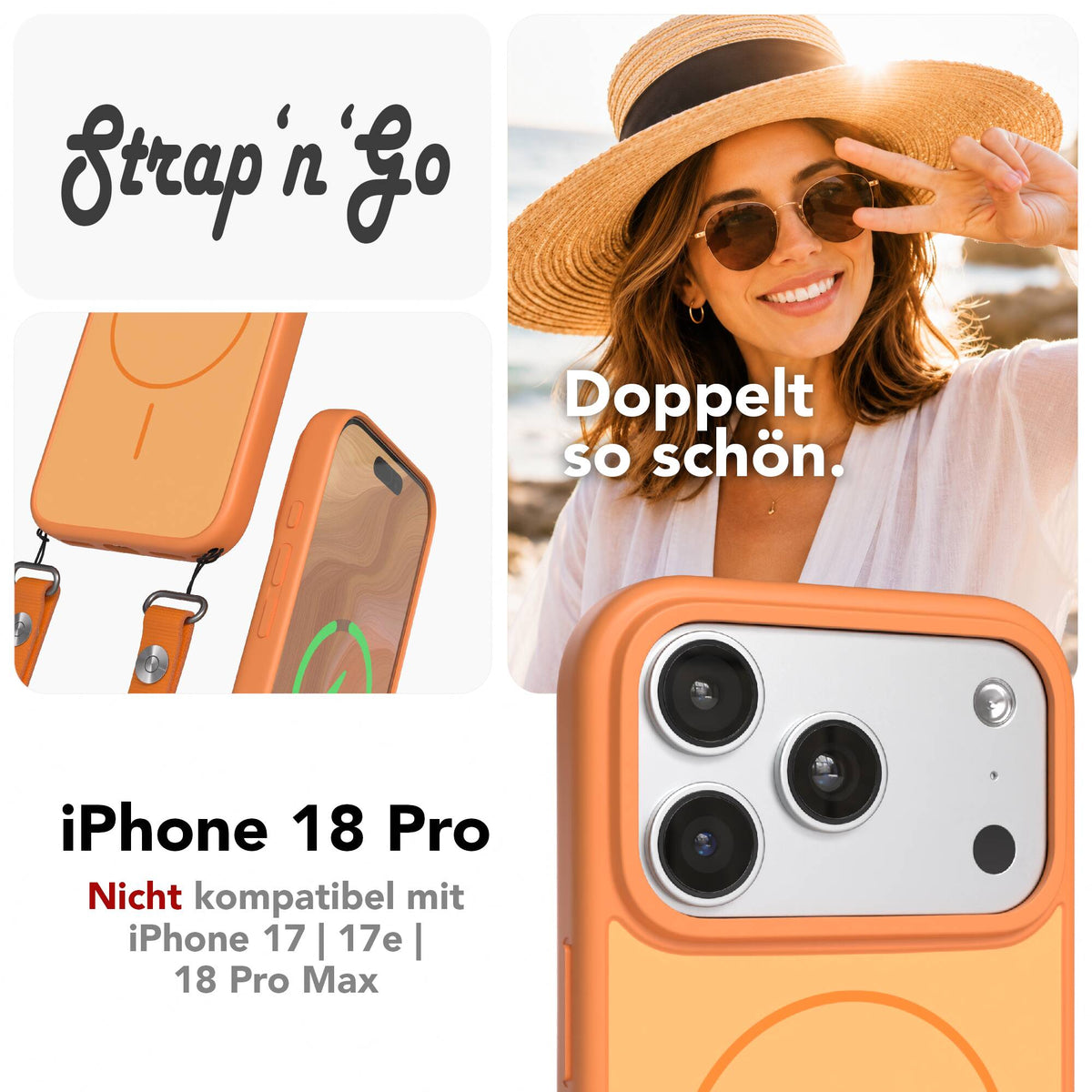 iPhone 18 Pro Outdoor Hülle mit thin MagSafe + magnetisches Band