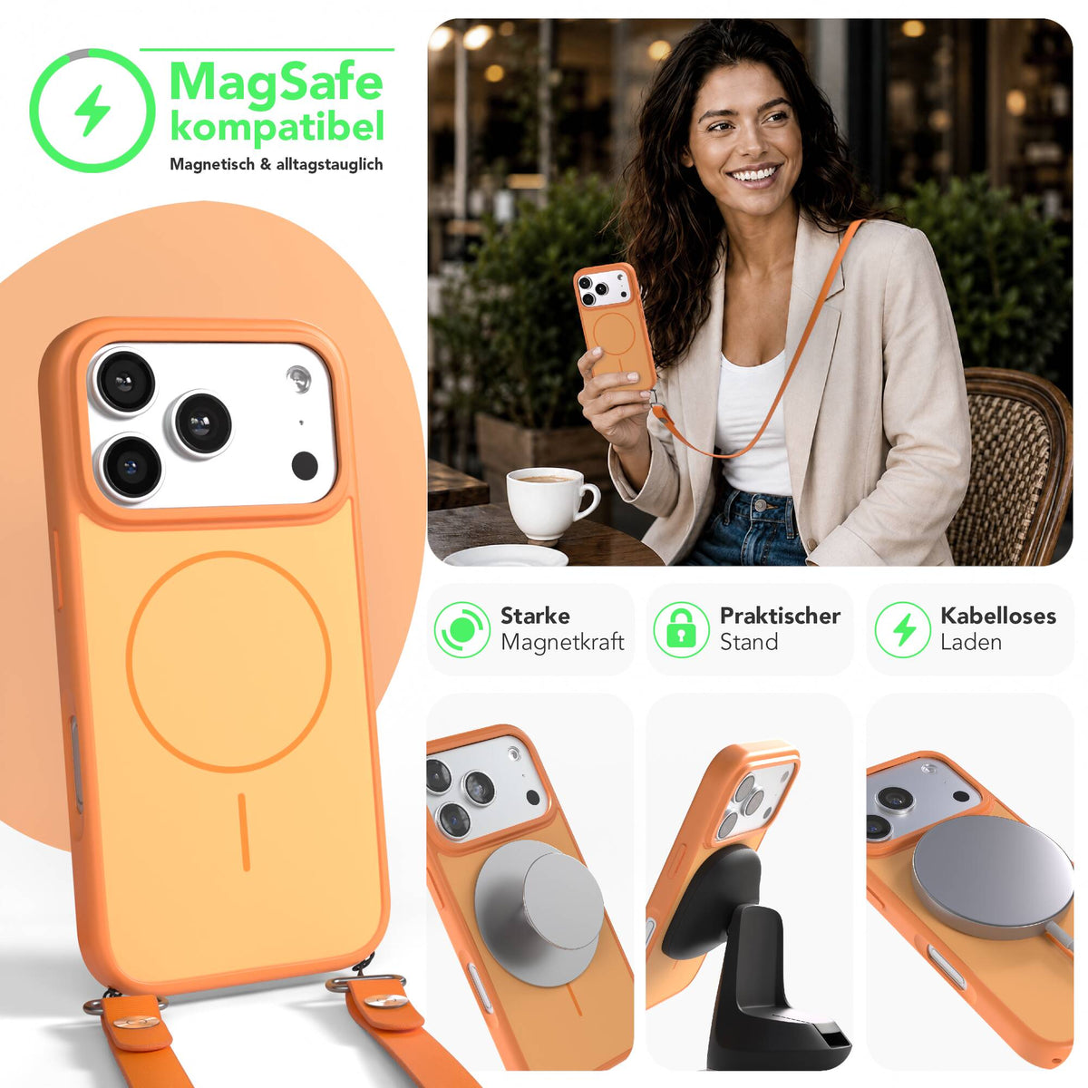 iPhone 18 Pro Outdoor Hülle mit thin MagSafe + magnetisches Band