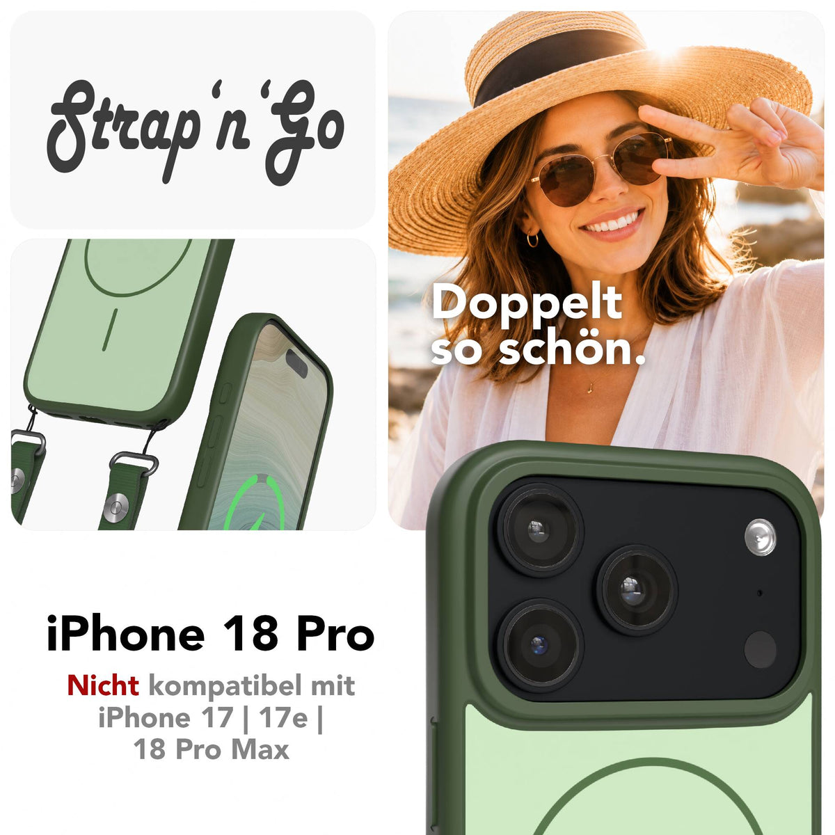 iPhone 18 Pro Outdoor Hülle mit thin MagSafe + magnetisches Band