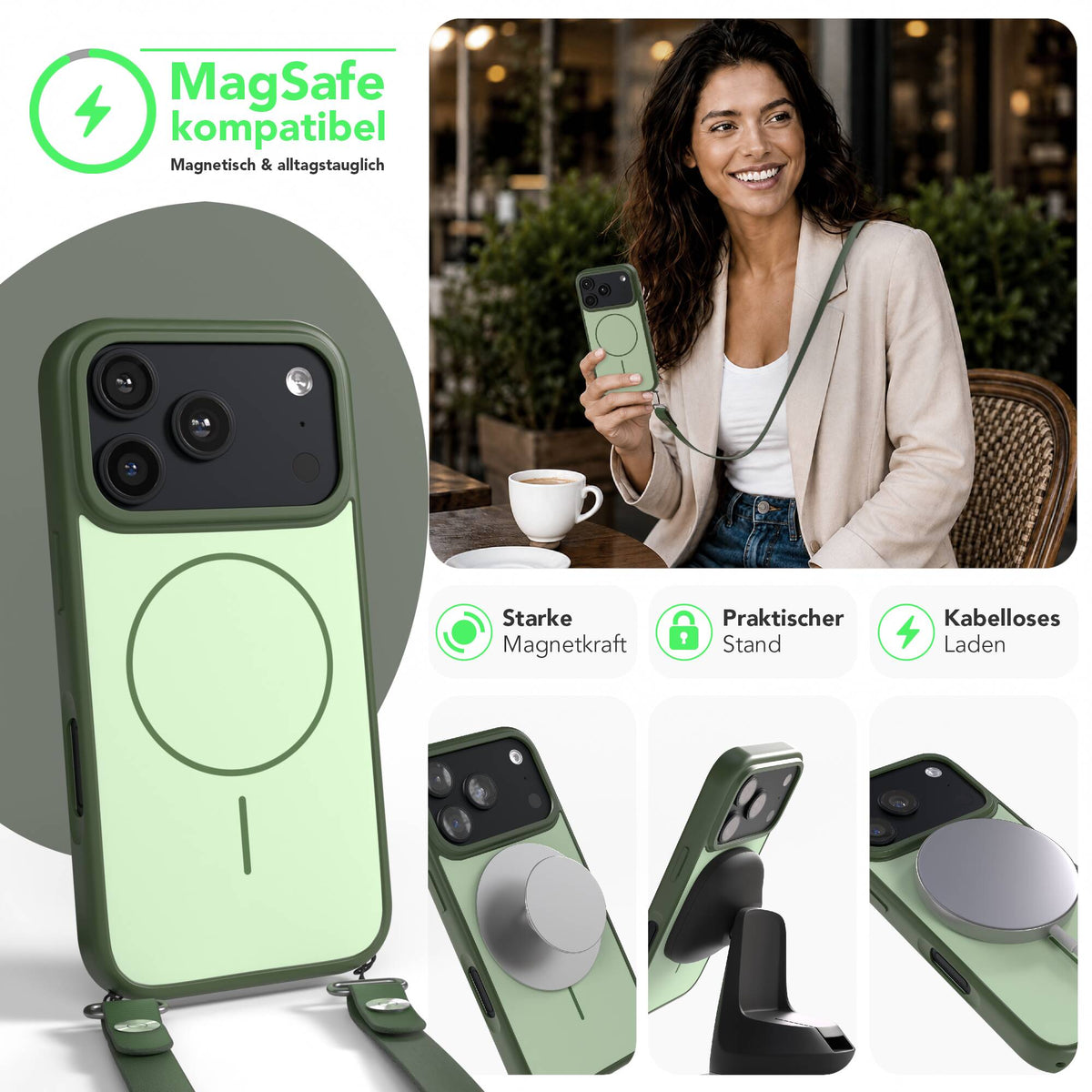 iPhone 18 Pro Outdoor Hülle mit thin MagSafe + magnetisches Band
