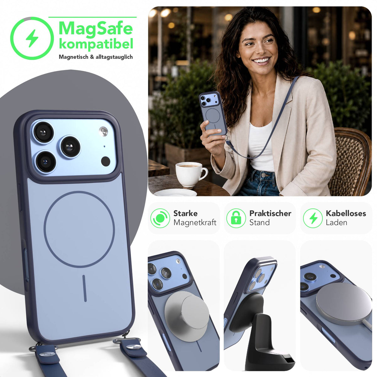 iPhone 18 Pro Outdoor Hülle mit thin MagSafe + magnetisches Band