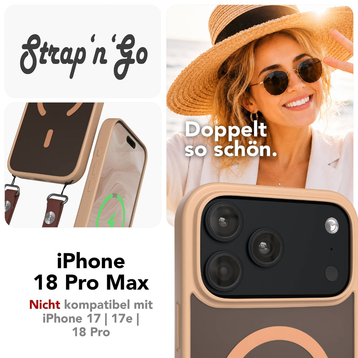 iPhone 18 Pro Max Outdoor Hülle mit MagSafe + magnetisches Band