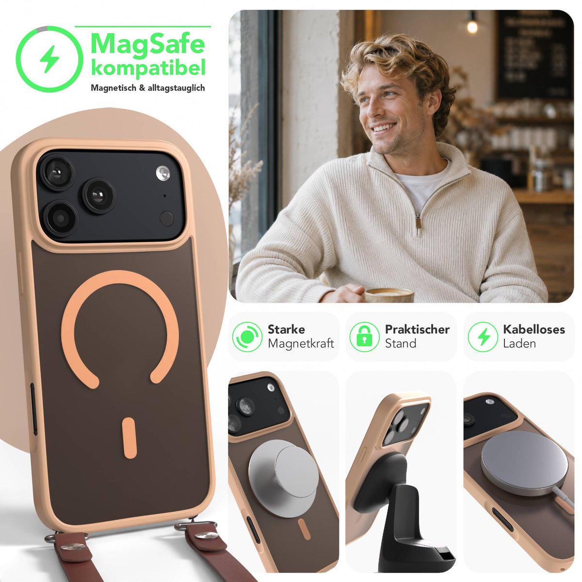 iPhone 18 Pro Max Outdoor Hülle mit MagSafe + magnetisches Band