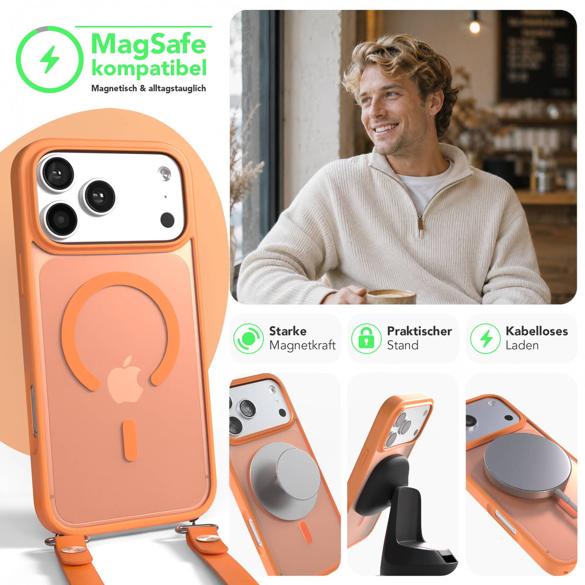 iPhone 18 Pro Max Outdoor Hülle mit MagSafe + magnetisches Band