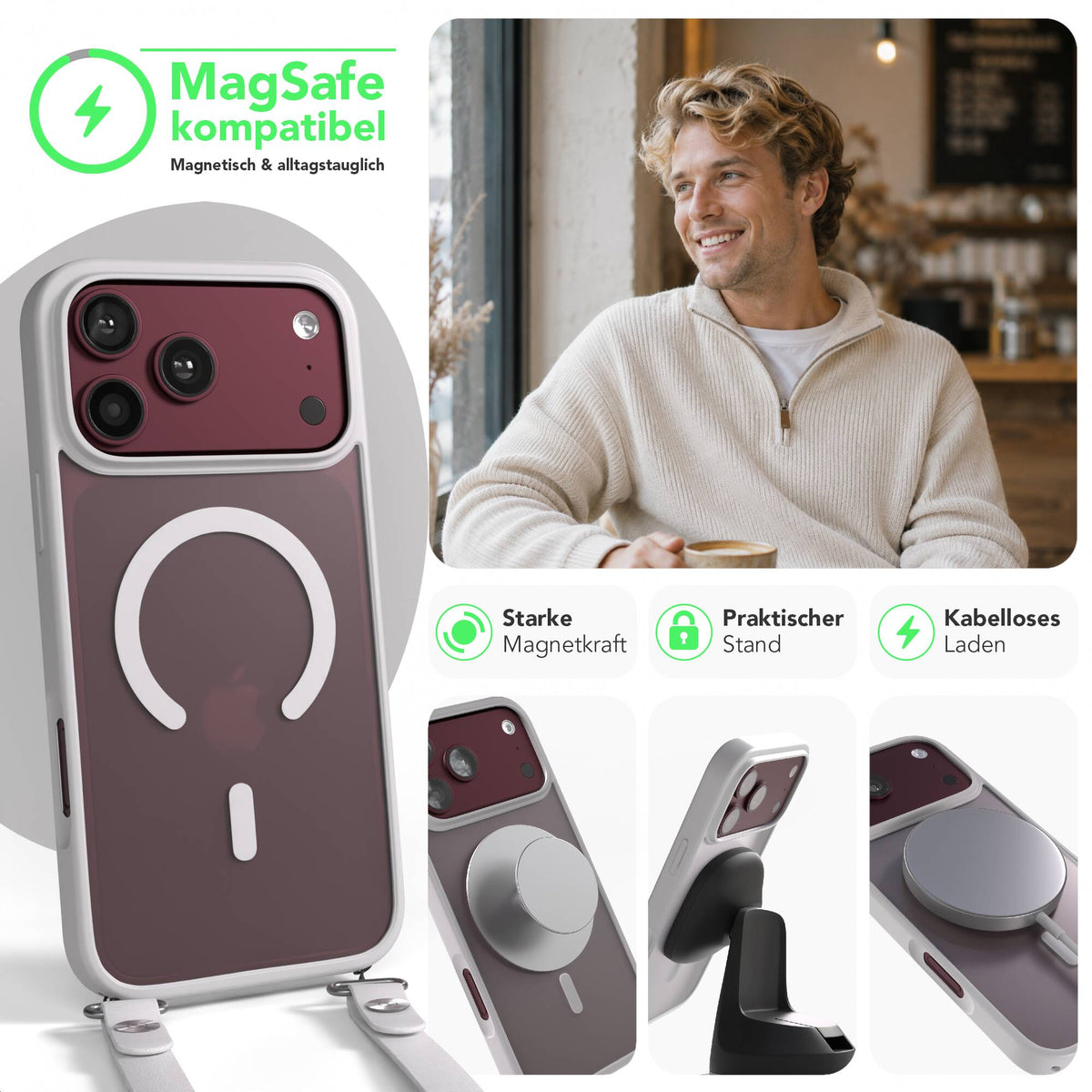 iPhone 18 Pro Max Outdoor Hülle mit MagSafe + magnetisches Band