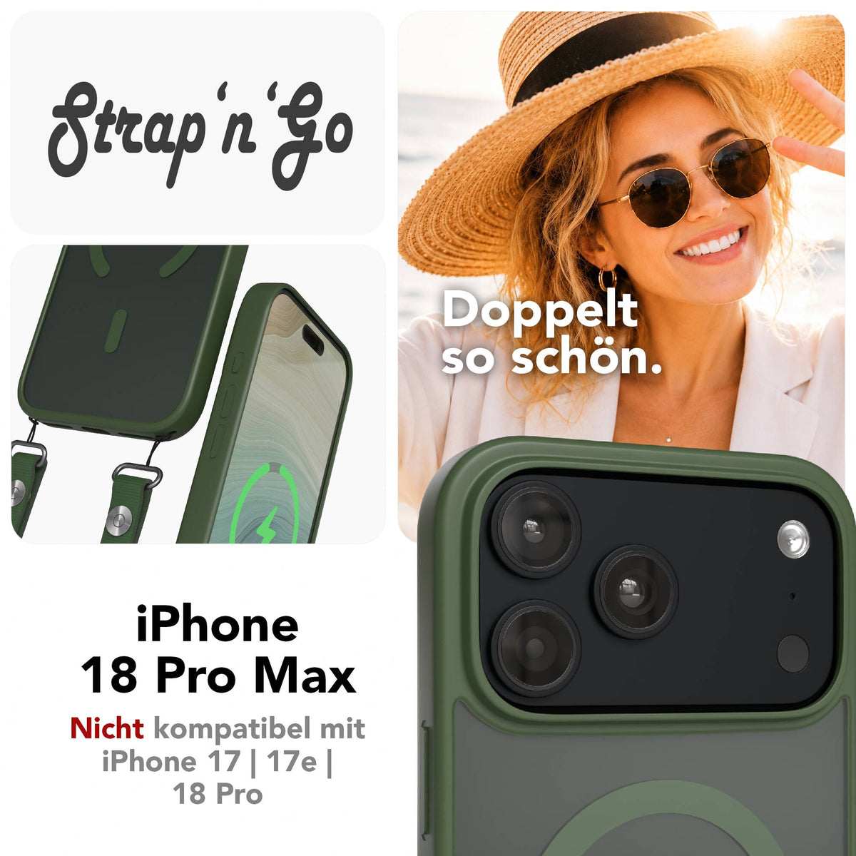iPhone 18 Pro Max Outdoor Hülle mit MagSafe + magnetisches Band